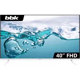 Телевизор LED BBK 40" 40LEM-1045/FTS2C (W) белый FULL HD 60Hz DVB-T2 DVB-C DVB-S2 USB (RUS)