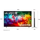 Телевизор LED LG 85" 85QNED70B6A.ARUG черный титан 4K Ultra HD 60Hz DVB-T DVB-T2 DVB-C DVB-S DVB-S2 USB WiFi Smart TV