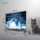 Телевизор LED Vitek 32" VT-32HBS310 Google TV Frameless черный HD 60Hz DVB-T DVB-T2 DVB-C DVB-S DVB-S2 USB WiFi Smart TV