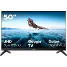 Телевизор LED Vitek 50" VT-50UBS410 Google TV Frameless черный 4K Ultra HD 60Hz MEMC DVB-T DVB-T2 DVB-C DVB-C2 DVB-S DVB-S2 USB WiFi Smart TV