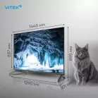 Телевизор LED Vitek 65" VT-65UBS410 Google TV Frameless черный 4K Ultra HD 60Hz MEMC DVB-T DVB-T2 DVB-C DVB-C2 DVB-S DVB-S2 USB WiFi Smart TV