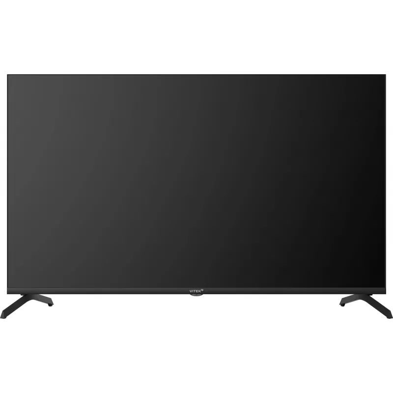 Телевизор QLED Vitek 43" VT-43QUBS500 Google TV Frameless черный 4K Ultra HD 60Hz MEMC DVB-T DVB-T2 DVB-C DVB-C2 DVB-S DVB-S2 USB WiFi Smart TV
