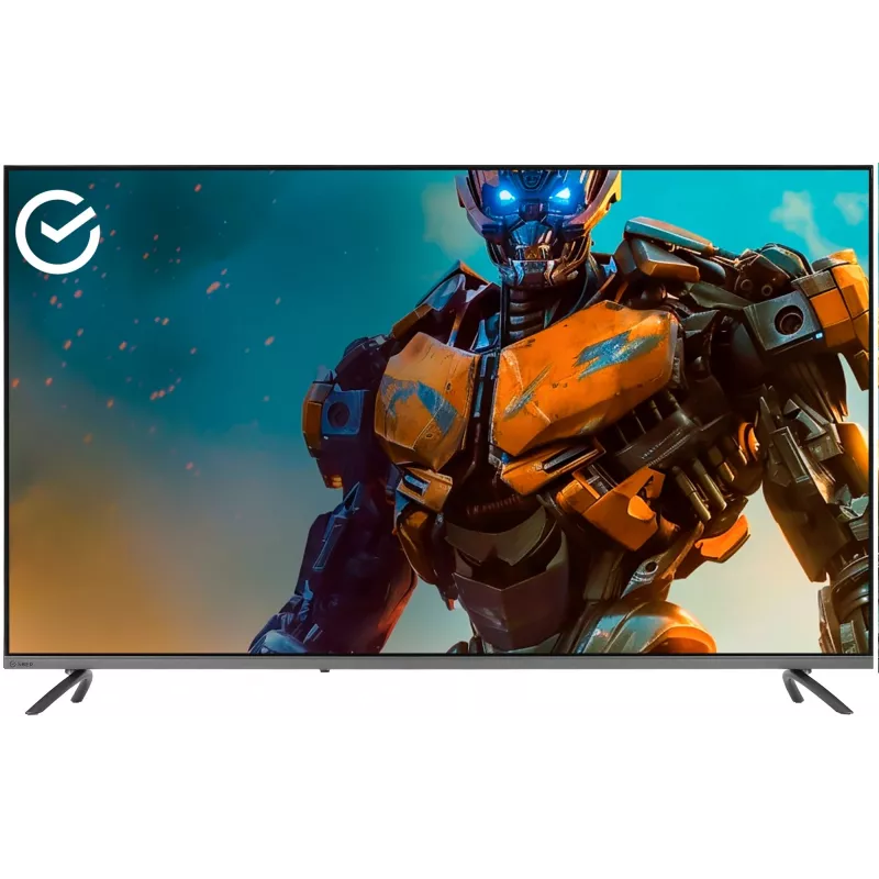 Телевизор QLED Sber 55" SDX-55UQ6000DGA Салют ТВ Frameless темно-серый 4K Ultra HD 60Hz DVB-T DVB-T2 DVB-C DVB-S DVB-S2 USB WiFi Smart TV