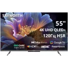 Телевизор QLED Skyworth 55" 55Q66H Eye Care Frameless черный 4K Ultra HD 60Hz MEMC DVB-T DVB-T2 DVB-C DVB-S DVB-S2 USB WiFi Smart TV