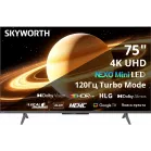 Телевизор LED Skyworth 75" 75X66H Nexo Mini-LED черный/серый 4K Ultra HD 120Hz MEMC DVB-T DVB-T2 DVB-C DVB-S DVB-S2 USB WiFi Smart TV