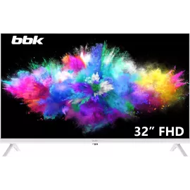 Телевизор LED BBK 31.5" 32LEM-1081/FTS2C (W) белый FULL HD 60Hz DVB-T2 DVB-C DVB-S2 USB (RUS)