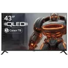 Телевизор QLED Sber 43" SDX-43UQ6033 Салют ТВ Frameless черный 4K Ultra HD 60Hz DVB-T2 DVB-C DVB-S2 USB WiFi Smart TV (RUS)