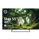 Телевизор LED Sber 55" SDX-55U5500MBA Салют ТВ Frameless черный 4K Ultra HD 60Hz DVB-T DVB-T2 DVB-C DVB-S DVB-S2 USB WiFi Smart TV (RUS)