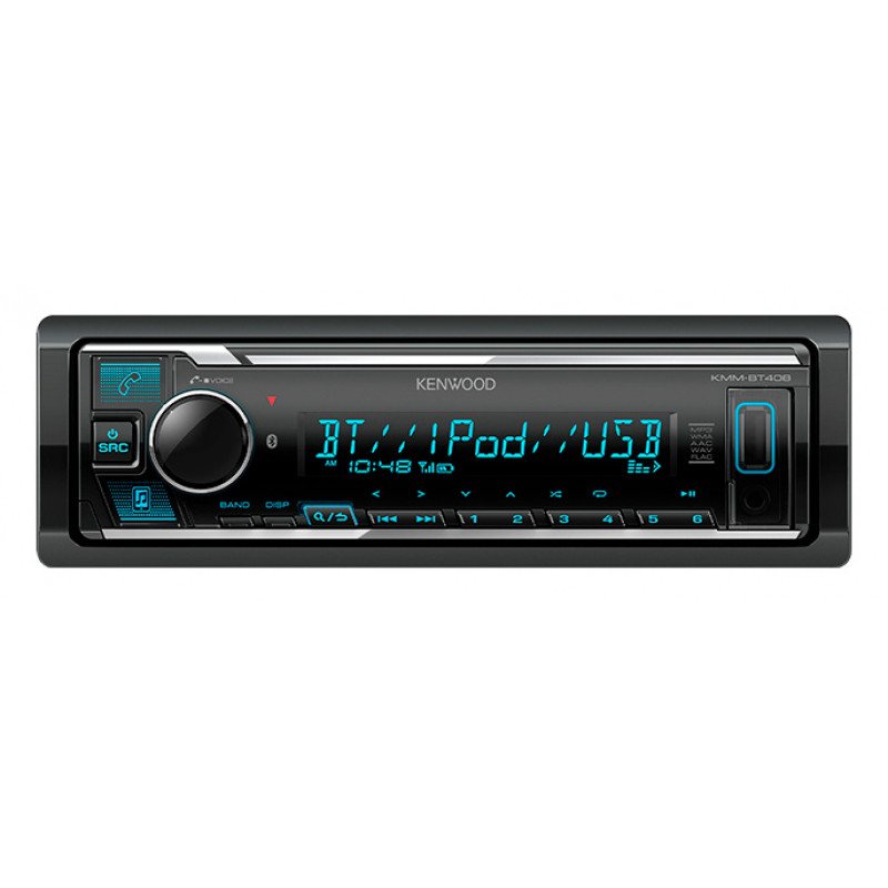 Автомагнитола Kenwood KMM-BT408 1DIN 4x50Вт v4.2 DSP 3 Автомагнитола Kenwood KMM-BT408 1DIN 4x50Вт v4.2 DSP 3