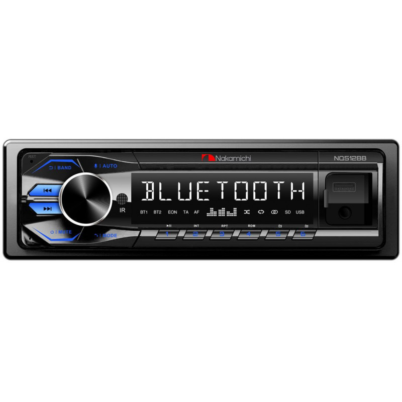 Автомагнитола Nakamichi NQ512BB 1DIN 4x50Вт v5.1 ПДУ RDS (NAK-NQ512BB)