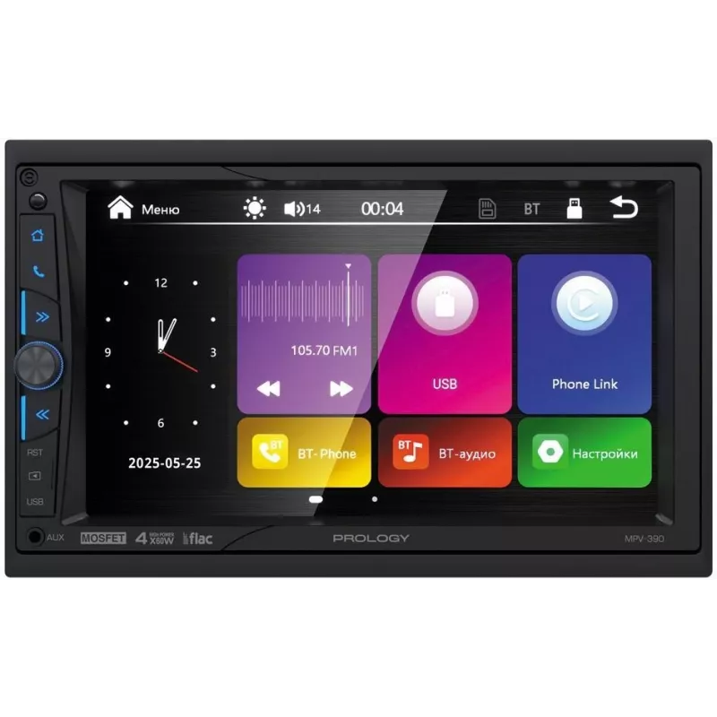 Автомагнитола Prology MPV-390 2DIN 4x60Вт v4.2 7" 1 (PRMPV390)