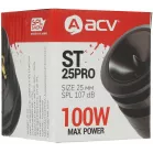 Колонки автомобильные ACV ST-25PRO SPL Show (без решетки) 100Вт 107дБ 4Ом 2.5см (1дюйм) (ком.:1кол.) твитер однополосные