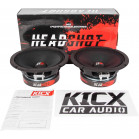 Колонки автомобильные Kicx HeadShot M65 (без решетки) 300Вт 100дБ 4Ом 16.5см (6 1/2дюйм) (ком.:2кол.) широкополосные однополосные
