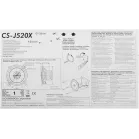 Колонки автомобильные JVC CS-J520X (без решетки) 250Вт 91дБ 4Ом 13см (5дюйм) (ком.:2кол.) коаксиальные двухполосные