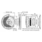 Колонки автомобильные Kenwood KFC-S1066 220Вт 88дБ 4Ом 10см (4дюйм) (ком.:2кол.) коаксиальные двухполосные