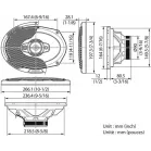 Колонки автомобильные Kenwood KFC-PS6986 600Вт 88дБ 4Ом 15x23см (6x9дюйм) (ком.:2кол.) коаксиальные четырехполосные
