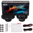 Колонки автомобильные Kicx SA 134 80Вт 90дБ 4Ом 13см (5дюйм) (ком.:2кол.) коаксиальные четырехполосные