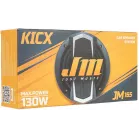 Колонки автомобильные Kicx JM-165 130Вт 89дБ 4Ом 16.5см (6 1/2дюйм) (ком.:2кол.) коаксиальные трехполосные