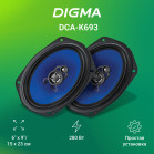 Колонки автомобильные Digma DCA-K693 (без решетки) 280Вт 90дБ 4Ом 15x23см (6x9дюйм) (ком.:2кол.) коаксиальные трехполосные