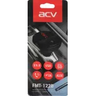 Автомобильный FM-модулятор ACV FMT-122B черный MicroSD BT USB (37576)