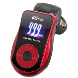Автомобильный FM-модулятор Ritmix FMT-A720 красный SD USB PDU (15116561)