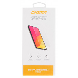 Защитное стекло для экрана Digma для Apple iPhone 12 mini прозрачная 1шт. (DGG1AP12MA)
