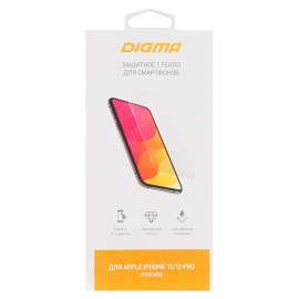 Защитное стекло для экрана Digma для Apple iPhone 12/12 Pro прозрачная 1шт. (DGG1AP12PA)