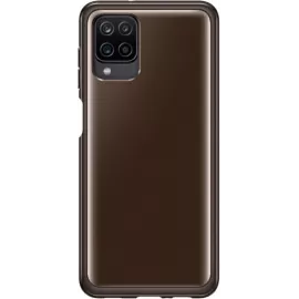 Чехол (клип-кейс) Samsung для Samsung Galaxy A12 Soft Clear Cover черный (EF-QA125TBEGRU)