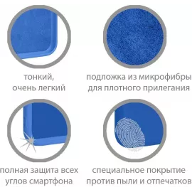 Чехол (клип-кейс) DF для Samsung Galaxy A03 Core sOriginal-33 синий