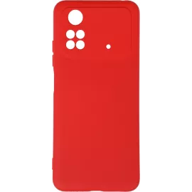 Чехол (клип-кейс) DF для Poco M4 Pro (4G) poOriginal-06 красный (POORIGINAL-06 (RED))