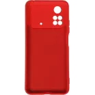 Чехол (клип-кейс) DF для Poco M4 Pro (4G) poOriginal-06 красный (POORIGINAL-06 (RED))