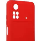 Чехол (клип-кейс) DF для Poco M4 Pro (4G) poOriginal-06 красный (POORIGINAL-06 (RED))