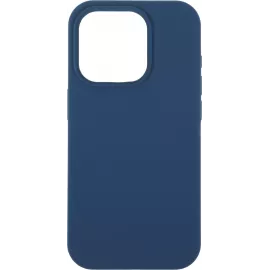 Чехол (клип-кейс) Deppa для Apple iPhone 15 Pro Liquid Silicone синий