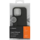 Чехол (клип-кейс) Deppa для Apple iPhone 15 Pro Liquid Silicone with MagSafe серый