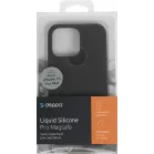 Чехол (клип-кейс) Deppa для Apple iPhone 15 Pro Max Liquid Silicone with MagSafe серый