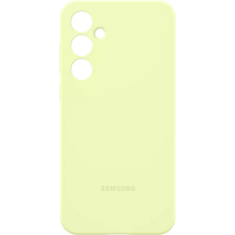 Чехол (клип-кейс) Samsung для Samsung Galaxy A55 Silicone Case A55 лайм (EF-PA556TMEGRU)