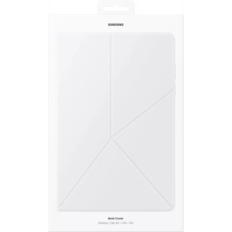 Чехол Samsung для Samsung Galaxy Tab A11+ Book Cover поликарбонат/полиуретан белый (EF-BX230PWEGRU)