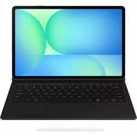 Чехол-клавиатура Samsung для Samsung Galaxy Tab S10 FE+ Book Cover Keyboard with touchpad поликарбонат/полиуретан черный (EF-DX625UBRGRU)
