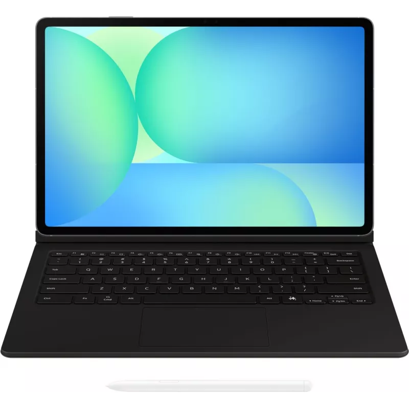 Чехол-клавиатура Samsung для Samsung Galaxy Tab S10 FE+ Book Cover Keyboard with touchpad поликарбонат/полиуретан черный (EF-DX625UBRGRU)