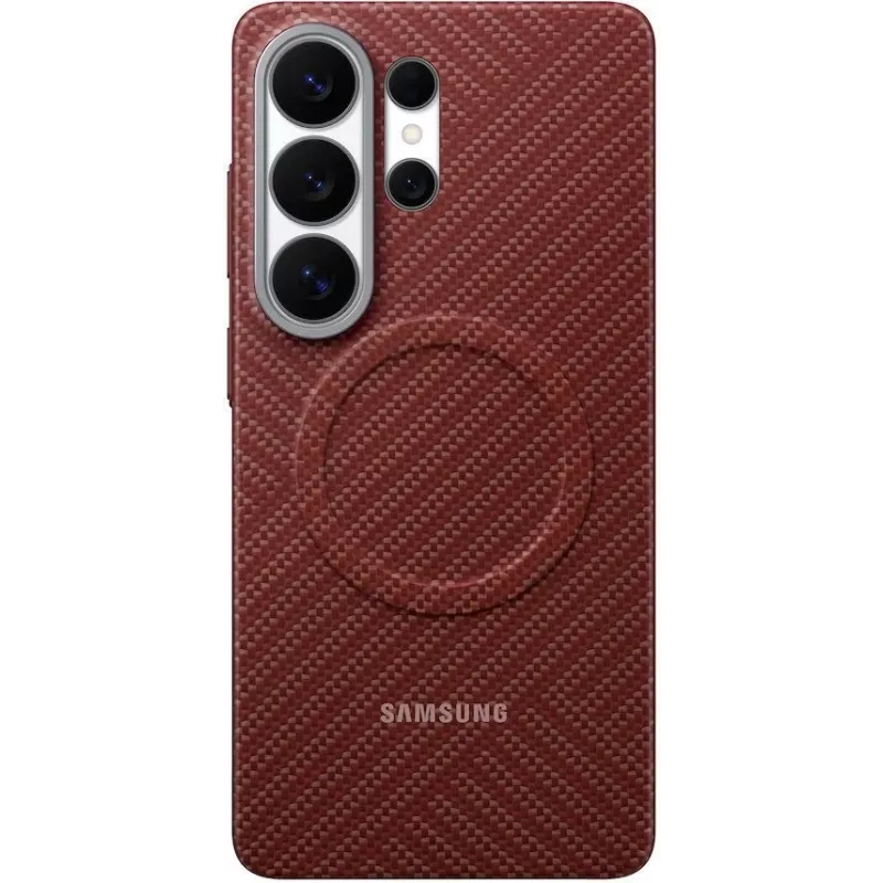 Чехол (клип-кейс) Samsung для Samsung Galaxy S26 Ultra Carbon Magnet Case with MagSafe коралловый (EF-KS948SREGRU)