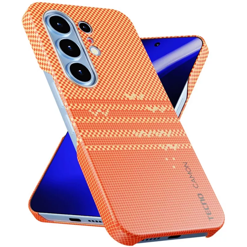 Чехол (клип-кейс) KRUTOFF для Tecno Camon 50 Ultra оранжевый (1071711)