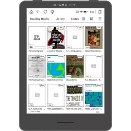 Электронная книга Digma pro Cosmic 6 6" E-Ink Kaleido 3 1072x1448 Touch Screen 1.8Ghz 3072/32Gb/SD/microSDHC/подсветка дисплея темно-серый (в компл.:обложка)