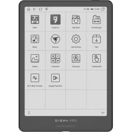 Электронная книга Digma pro Moon 8 8" E-Ink Carta 758x1024 1.8Ghz 3072/32Gb/SD/microSDHC/подсветка дисплея темно-серый