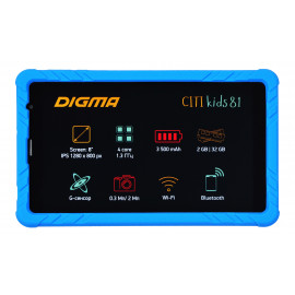 Планшет Digma CITI Kids 81 MT8321 (1.3) 4C RAM2Gb ROM32Gb 8