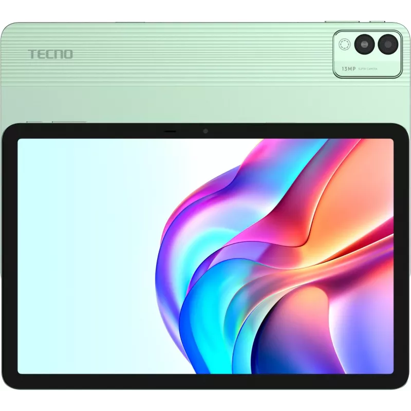 Планшет Tecno MegaPad 11 T1101 G99 (2.2) 8C RAM8Gb ROM128Gb 10.95" IPS 1920x1200 4G Android 14 зеленый 13Mpix 8Mpix BT WiFi microSD 1Tb 8000mAh 137hr 71hrs