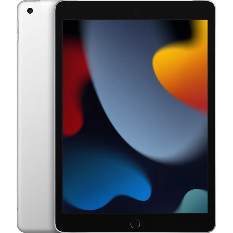 Планшет Apple iPad 2021 A2604 A13 Bionic 6С RAM3Gb ROM64Gb 10.2" IPS 2160x1620 4G iOS серебристый 8Mpix 12Mpix BT WiFi 9hr