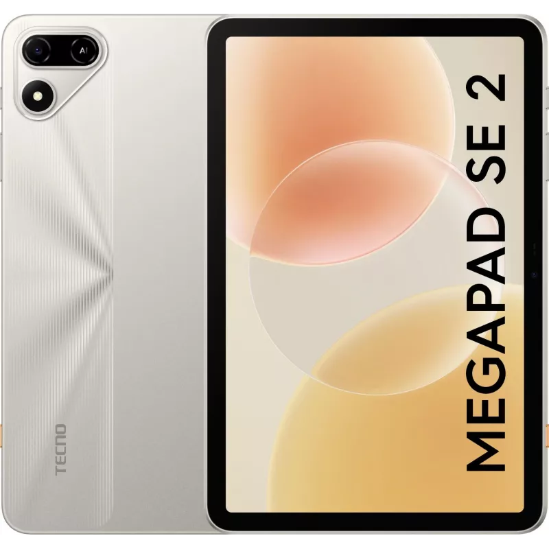 Планшет Tecno MegaPad SE 2 T1002 MT8786 (2.0) 8C RAM4Gb ROM256Gb 9.65" IPS 2048x1280 4G Android 16 золотистый 8Mpix 8Mpix BT WiFi microSD 2Tb 7000mAh 147hr