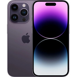 Смартфон Apple A2892 iPhone 14 Pro 128Gb 6Gb темно-фиолетовый моноблок 3G 4G 2Sim 6.1