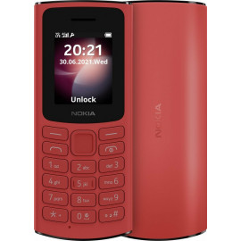 Мобильный телефон Nokia 105 (TA-1557 )DS EAC 0.048 красный моноблок 2Sim 1.8
