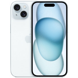 Смартфон Apple A3090 iPhone 15 128Gb голубой моноблок 3G 4G 1Sim 6.1" 1179x2556 iOS 17 48Mpix 802.11 a/b/g/n/ac/ax NFC GPS GSM900/1800 TouchSc Protect